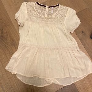 Lacy peasant top